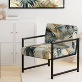 Whispering Palms Tropical Pattern - Tropical Accent Side Chair
