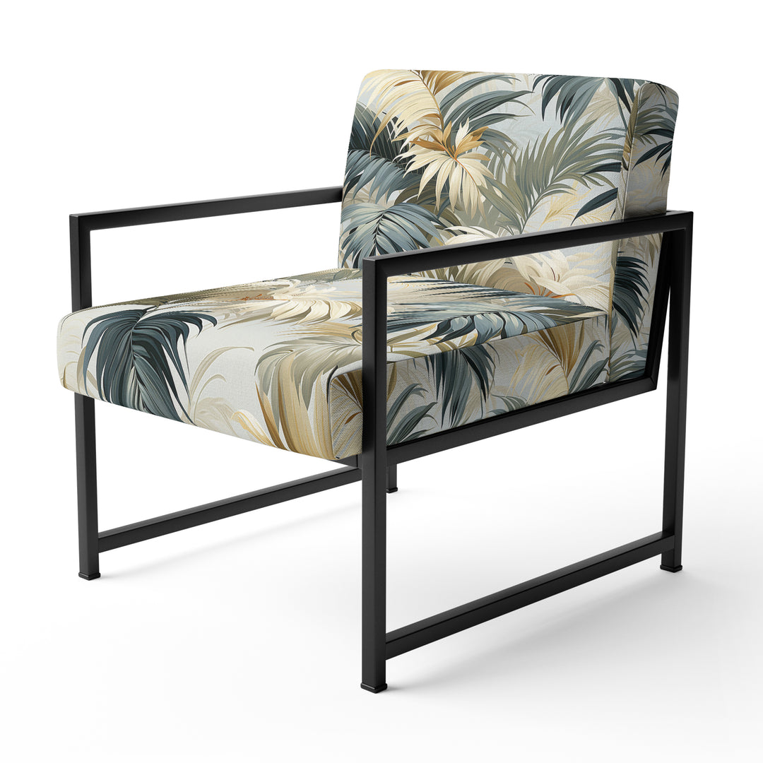 Whispering Palms Tropical Pattern - Tropical Accent Side Chair