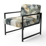 Whispering Palms Tropical Pattern - Tropical Accent Side Chair