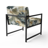 Whispering Palms Tropical Pattern - Tropical Accent Side Chair