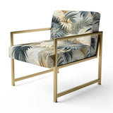 Whispering Palms Tropical Pattern - Tropical Accent Side Chair