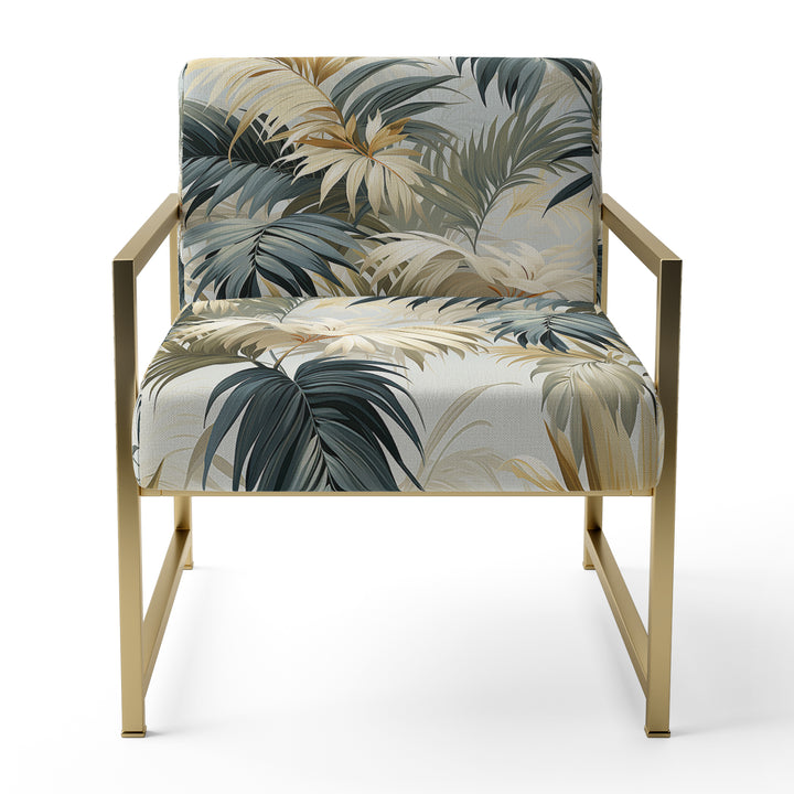Whispering Palms Tropical Pattern - Tropical Accent Side Chair