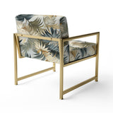 Whispering Palms Tropical Pattern - Tropical Accent Side Chair