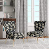 Tuxedo Tidings - Cottage Accent Slipper Chair