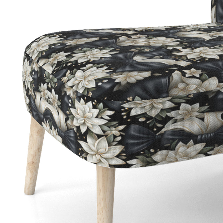 Tuxedo Tidings - Cottage Accent Slipper Chair