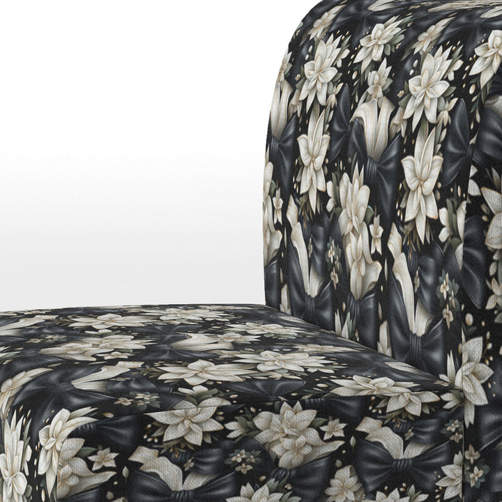Tuxedo Tidings - Cottage Accent Slipper Chair