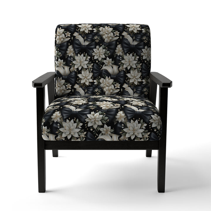 Tuxedo Tidings - Cottage Accent Slipper Chair