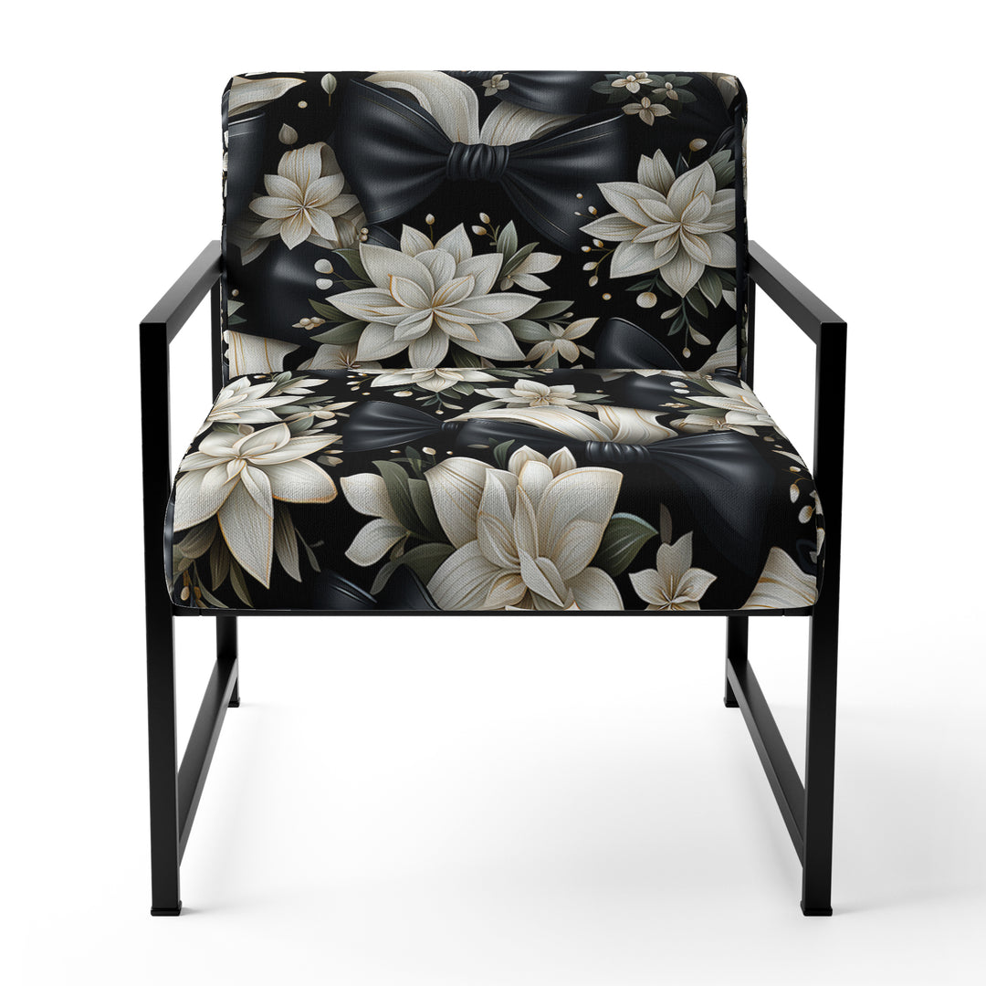 Tuxedo Tidings - Cottage Accent Slipper Chair