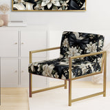 Tuxedo Tidings - Cottage Accent Slipper Chair