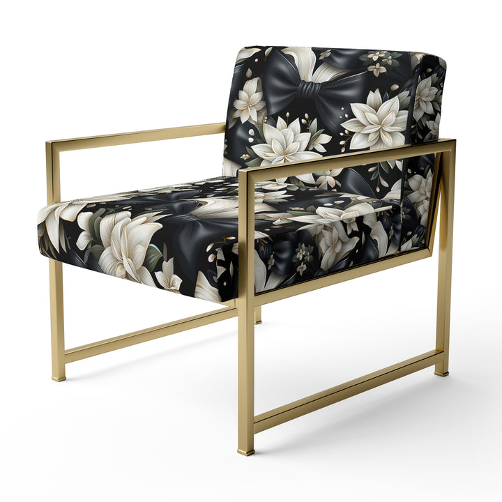 Tuxedo Tidings - Cottage Accent Slipper Chair