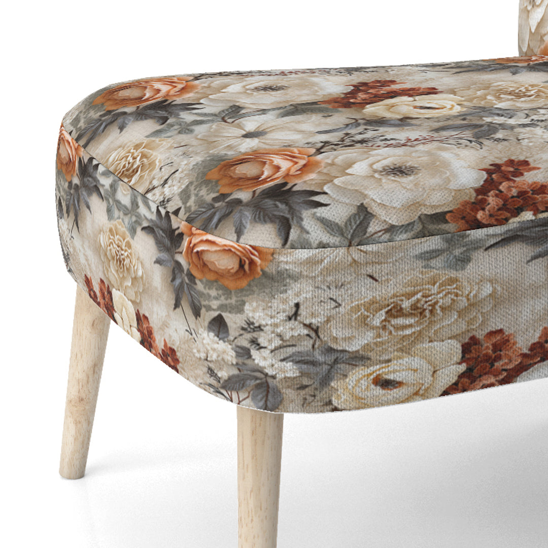 Rustic Lace Romance Victorian Pattern - Upholstered Cottage Accent Chairs