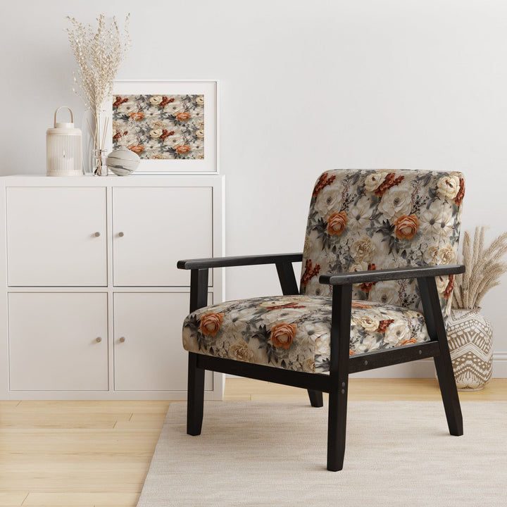 Rustic Lace Romance Victorian Pattern - Upholstered Cottage Accent Chairs