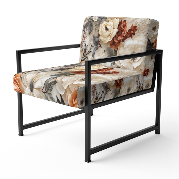 Rustic Lace Romance Victorian Pattern - Upholstered Cottage Accent Chairs