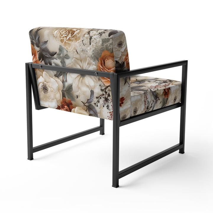 Rustic Lace Romance Victorian Pattern - Upholstered Cottage Accent Chairs