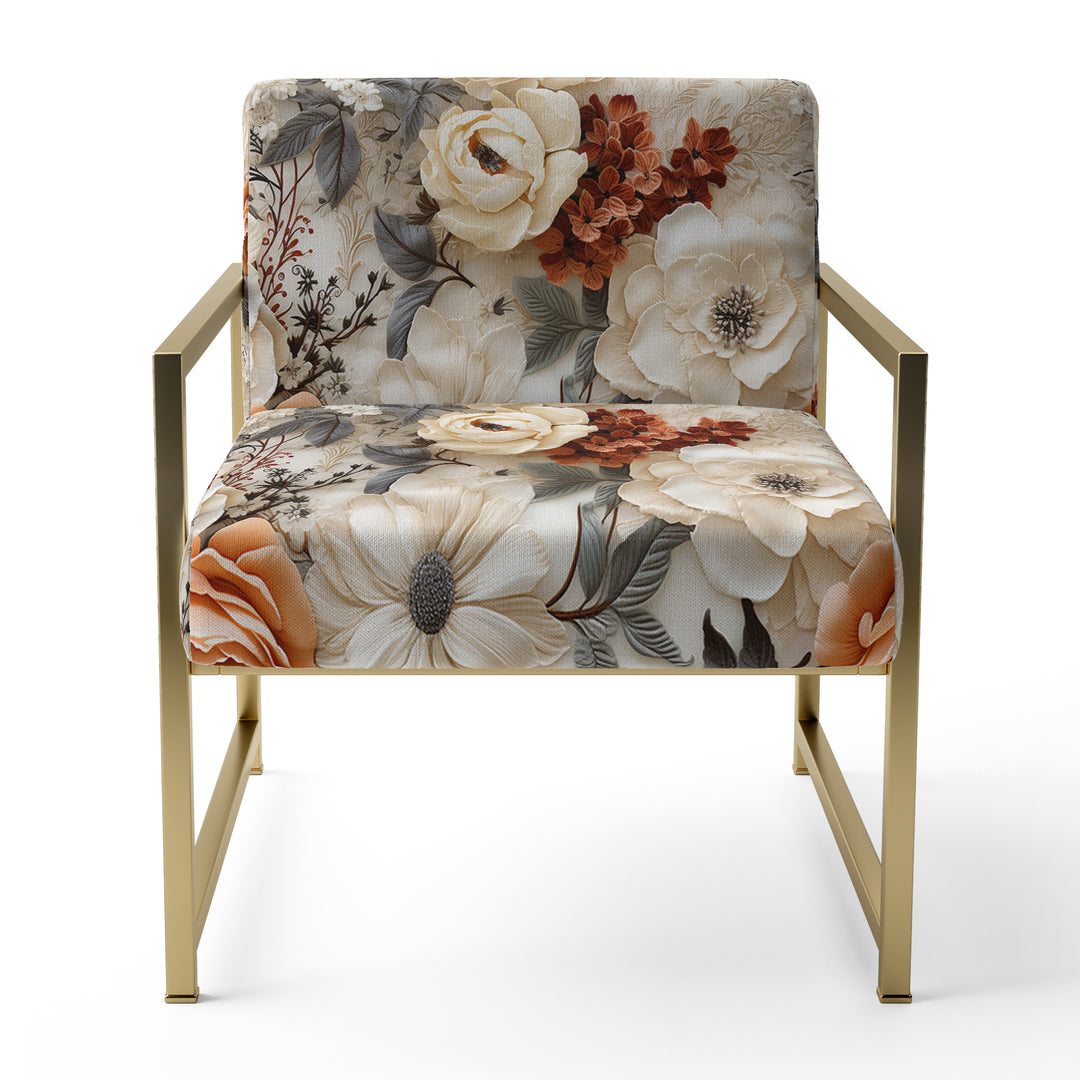 Rustic Lace Romance Victorian Pattern - Upholstered Cottage Accent Chairs