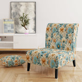 Blue Timeless Garden Flourish - Bohemian Arm Chair