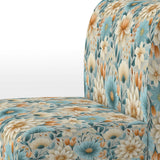Blue Timeless Garden Flourish - Bohemian Arm Chair