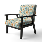Blue Timeless Garden Flourish - Bohemian Arm Chair