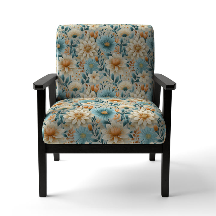 Blue Timeless Garden Flourish - Bohemian Arm Chair