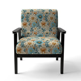 Blue Timeless Garden Flourish - Bohemian Arm Chair