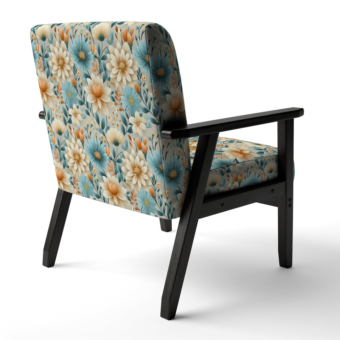 Blue Timeless Garden Flourish - Bohemian Arm Chair