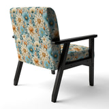 Blue Timeless Garden Flourish - Bohemian Arm Chair