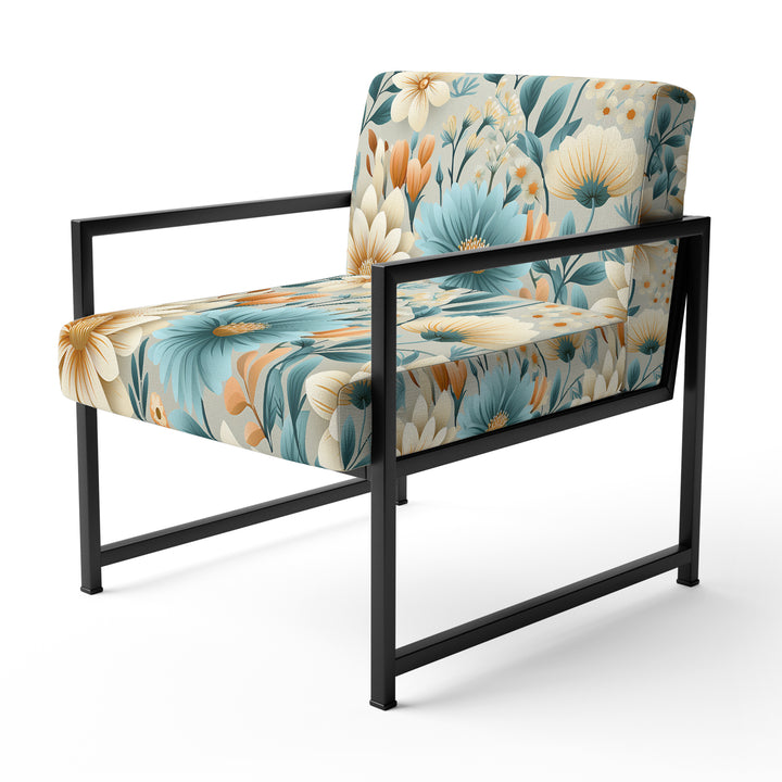 Blue Timeless Garden Flourish - Bohemian Arm Chair