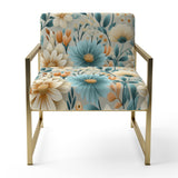 Blue Timeless Garden Flourish - Bohemian Arm Chair