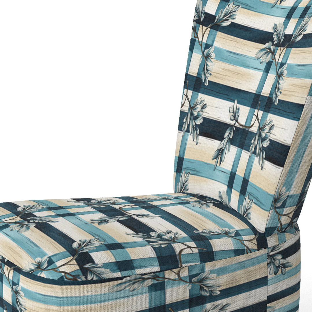 Nautical Vintage Floral Stripes - Vintage Arm Chair