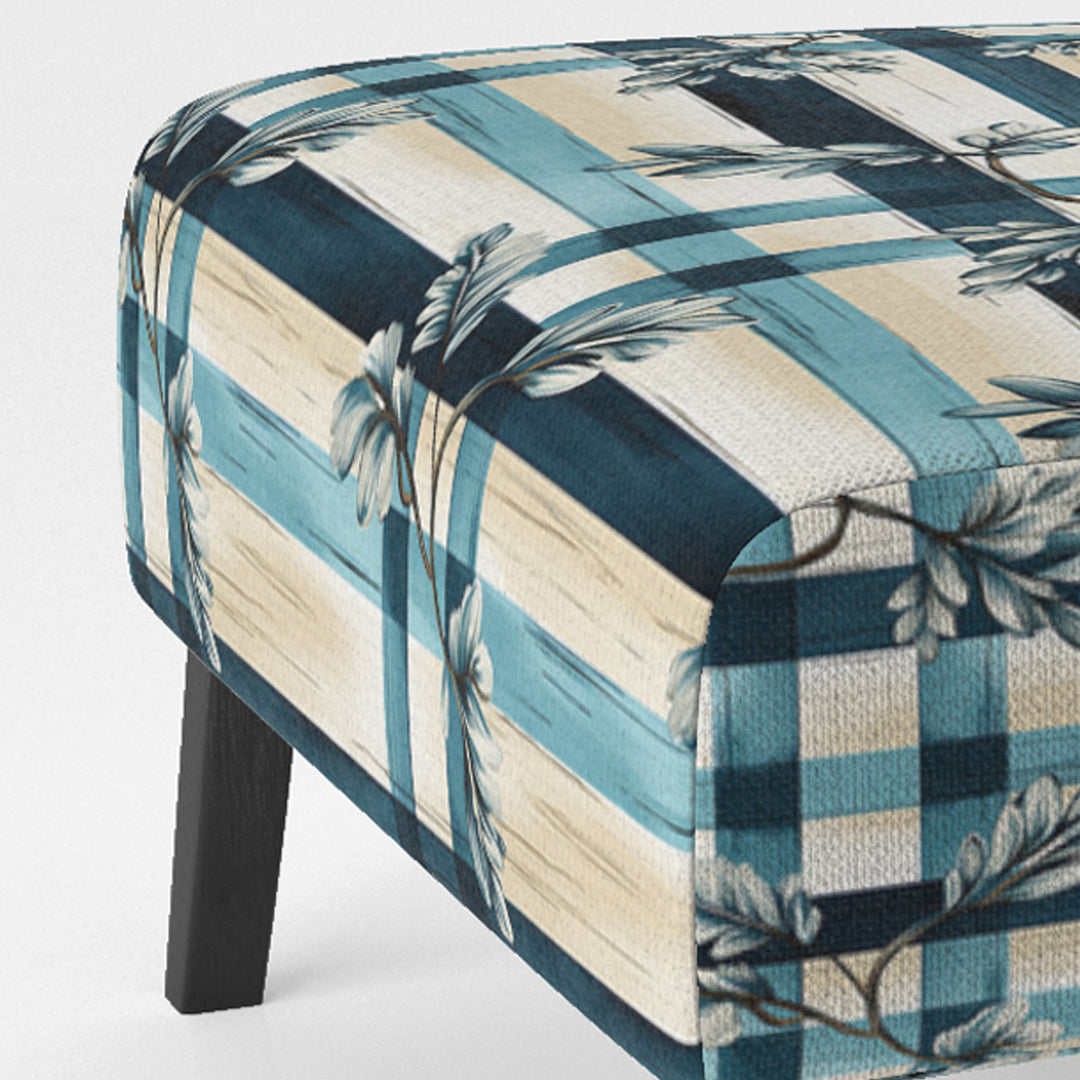 Nautical Vintage Floral Stripes - Vintage Arm Chair