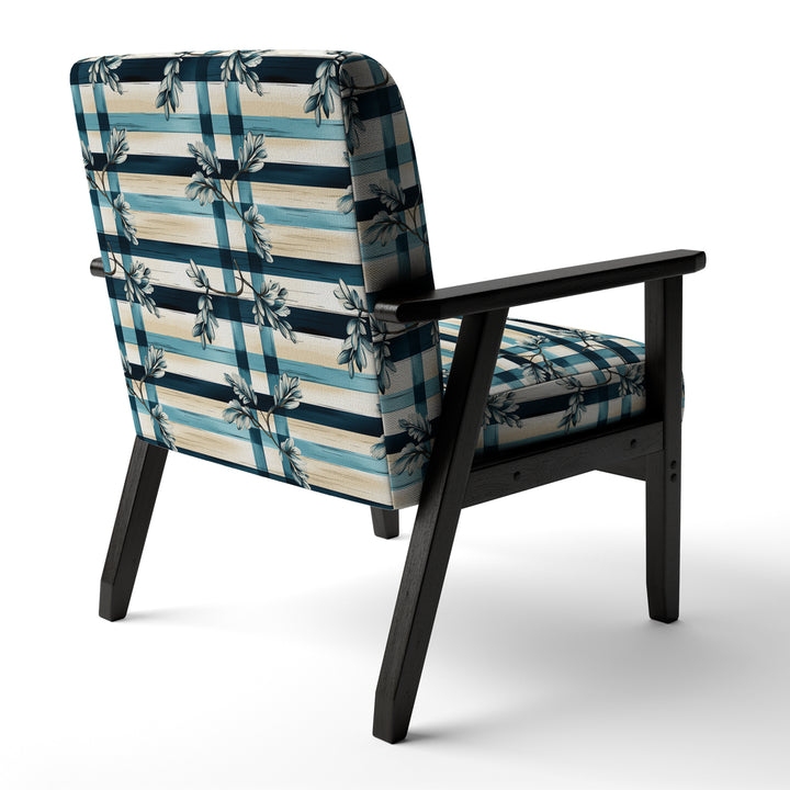 Nautical Vintage Floral Stripes - Vintage Arm Chair