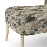Vintage White Flower Lace Bliss - Cottage Arm Chair