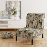 Vintage White Flower Lace Bliss - Cottage Arm Chair