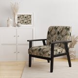Vintage White Flower Lace Bliss - Cottage Arm Chair