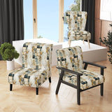 Gray Cubic Botanical Dreams - Vintage Accent Side Chair
