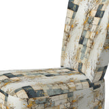 Gray Cubic Botanical Dreams - Vintage Accent Side Chair