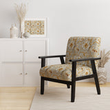 Royal Gold And White Floral Elegant Garden - Cottage Accent Slipper Chair