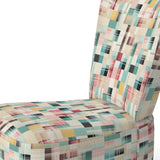 Vintage Pastel Checks Pattern - Upholstered Vintage Accent Chairs