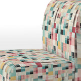 Vintage Pastel Checks Pattern - Upholstered Vintage Accent Chairs