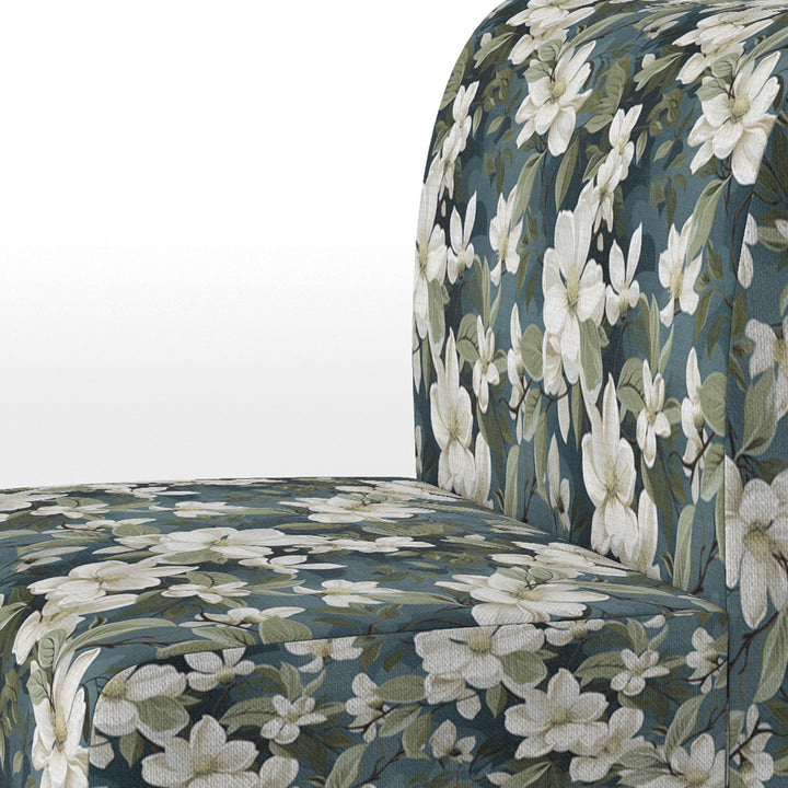 Grey And White Blossoms Orchid Lovely - Cottage Arm Chair