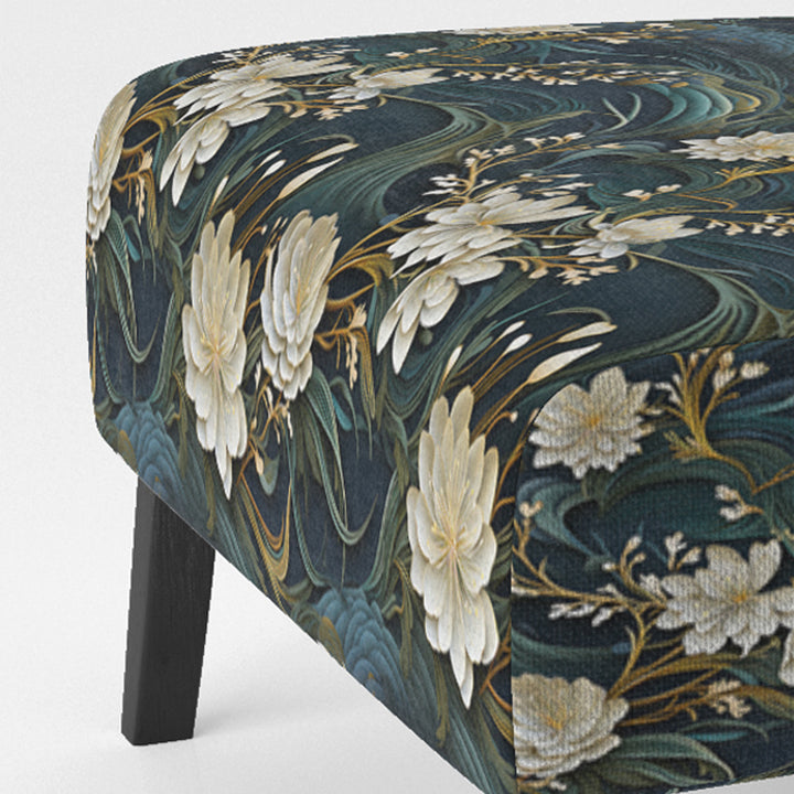 Graceful Floral Essence Of Zen - Upholstered Cottage Accent Chairs