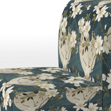 White And Green Tranquil Floral Elegant Zen - Upholstered Bohemian Accent Chairs