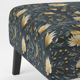 Yellow And Blue Tranquil Flowers Zen - Bohemian Arm Chair