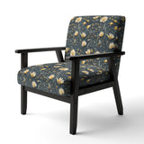 Yellow And Blue Tranquil Flowers Zen - Bohemian Arm Chair