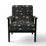 Yellow And Blue Tranquil Flowers Zen - Bohemian Arm Chair