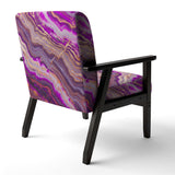 Segment Layers Of Marbled Rock- Upholstered Accent Chair