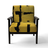 Glam Dancing Shape I- Upholstered Accent Chair