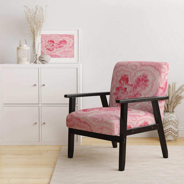 Quartz texture -Stone Photographic on Wrapped Canvas - Modern Accent Chair