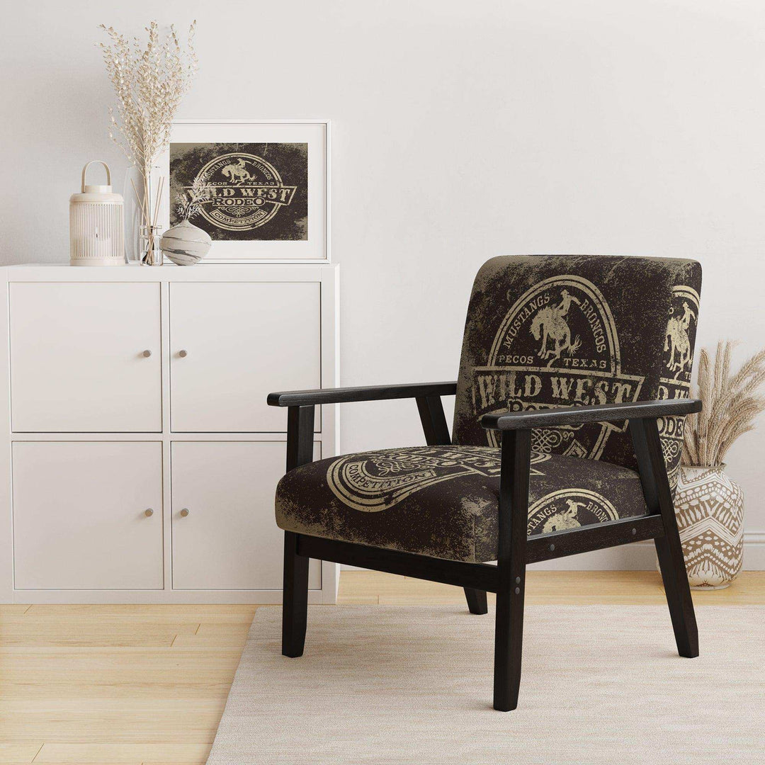 Wild west rodeo - Farmhouse Accent Chair