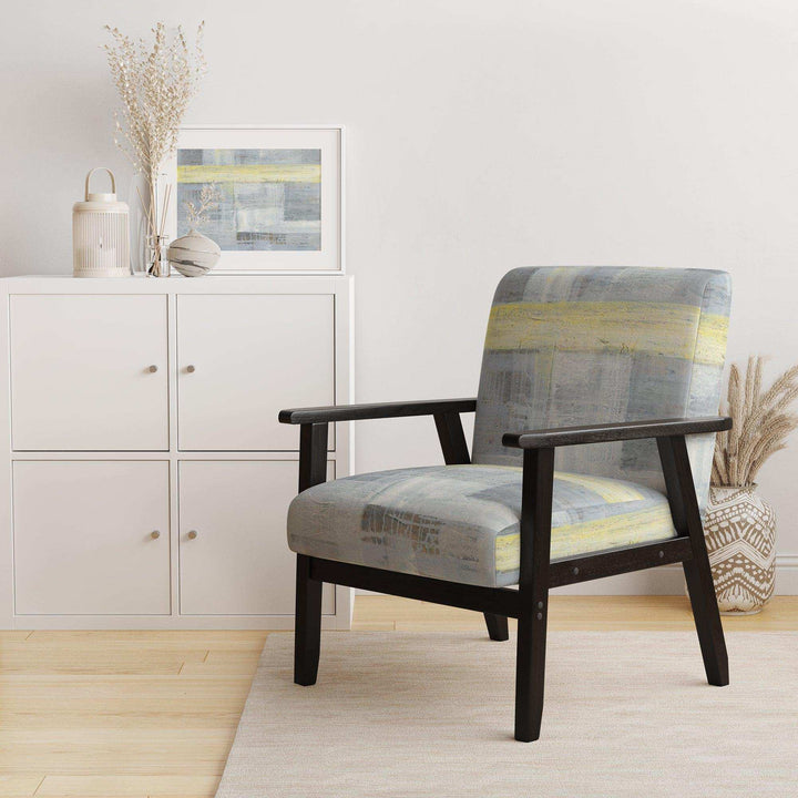 Patchwork Abstract I - Modern Accent Chair